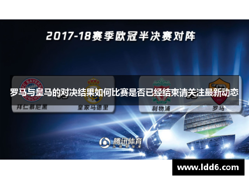 罗马与皇马的对决结果如何比赛是否已经结束请关注最新动态